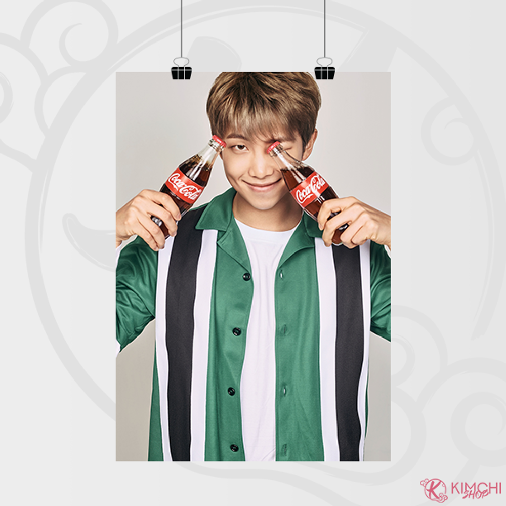 Постер А4 - BTS - Coca Cola