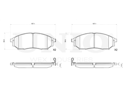 Колодки тормозные диск. передние UNIO BRP-20253