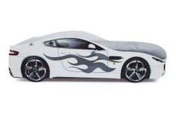 Кровать с матрасом Бельмарко Бондмобиль белый