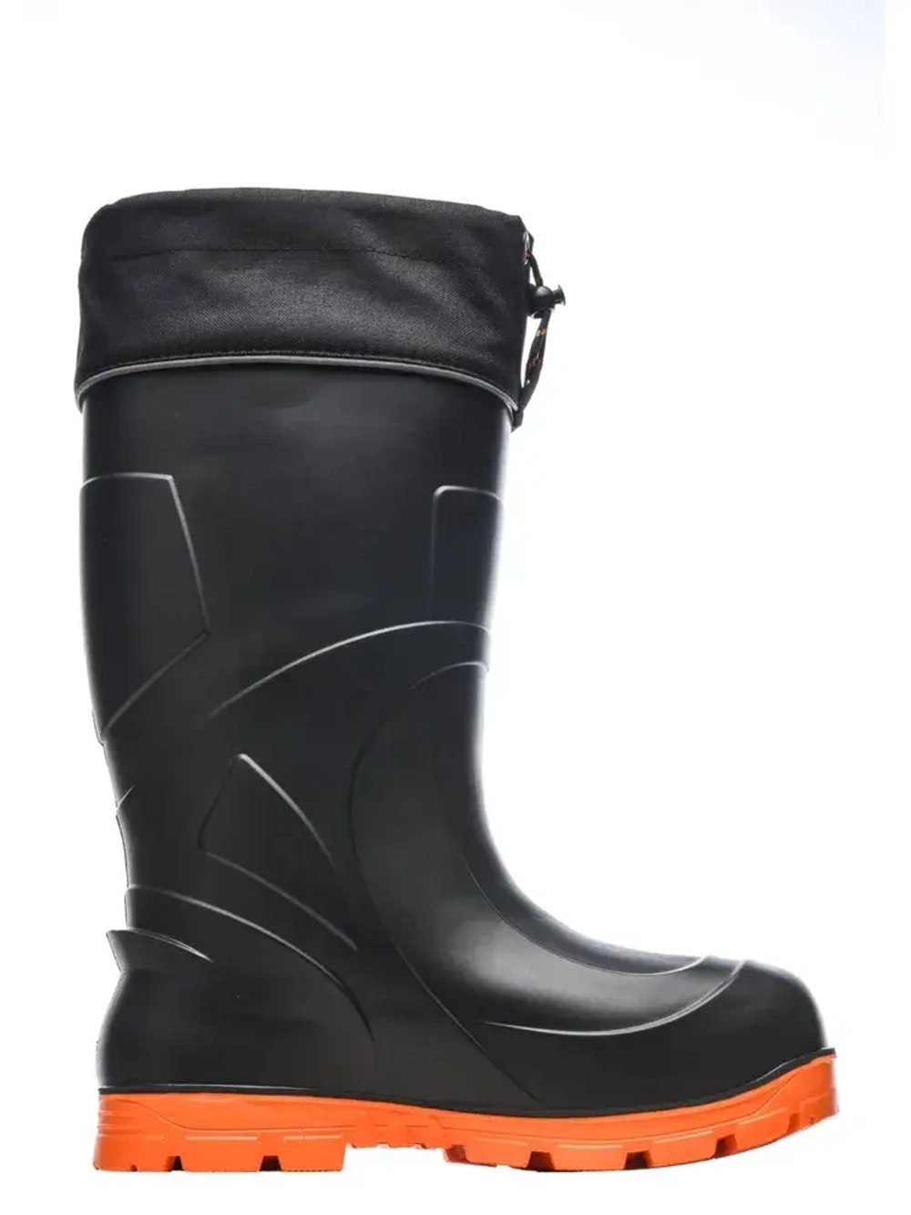 Сапоги мужские из ЭВА с шипами Kaury "President" -65С, 5-слойный гипоаллергенный вкладыш (Черно-оранжевый)