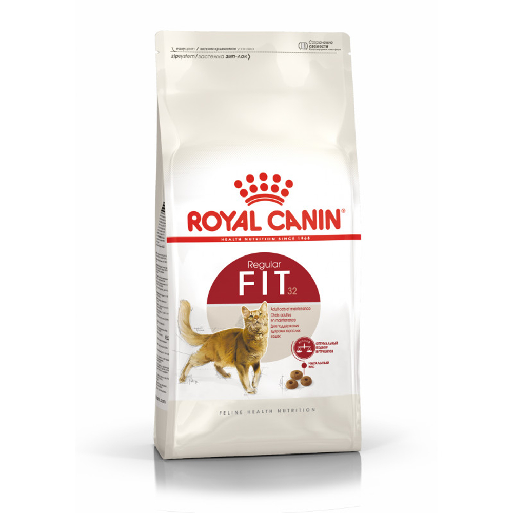 Royal Canin Fit 32 Фит 32 Корм сухой для взрослых умеренно активных кошек от 1 года 4кг