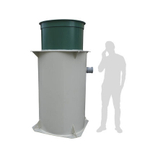 Станция биологической очистки Экобак 10/800 аэро Экогрупп ДВ 2300/1900 л./ 1900 л. в сутки / 10-12 чел. (1450x1450x2040см;) - арт.561170