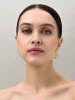 Пусеты Shell Elegant Gold