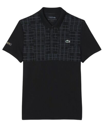 Мужское теннисное поло Lacoste Tennis x Novak Djokovic - black