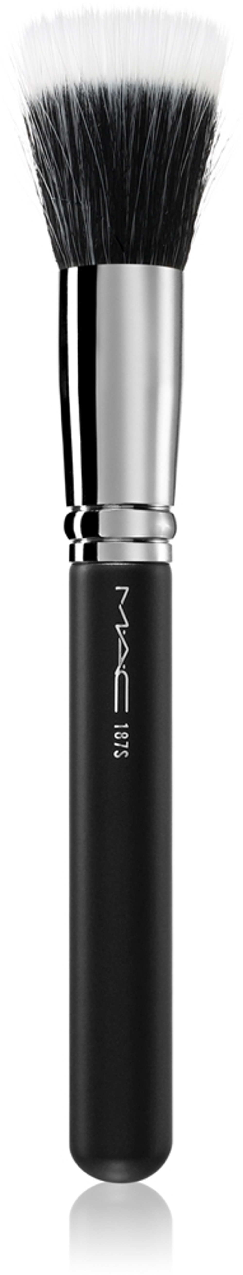 MAC Cosmetics Brush 187S Duo Fibre Face - Кисть для тонального крема и пудры, 1 szt.