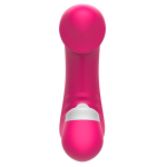 Розовый двойной вибромассажер с клиторальной стимуляцией I-Moon Lisking Massager MY-508