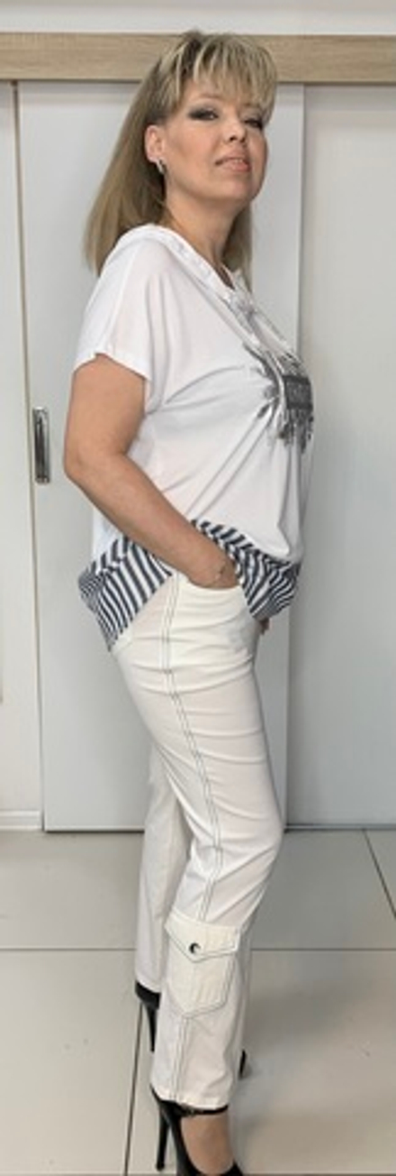 Белые немецкие летние брюки