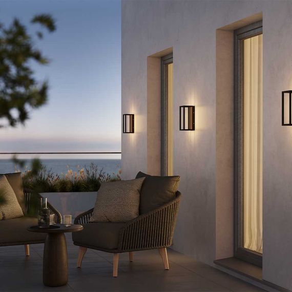 Уличный настенный светильник Maytoni Outdoor Frame O527WL-L12B3K