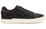 COACH Coach Lowline leather comfortable casual low-top sneakers men's black