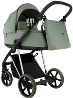 Детская коляска Roan Sol Vintage Luxury 2.0 3 в 1 с автокреслом Pituso Santiso Pro VIN 02/SG Sage Green/Sage/руч.Black