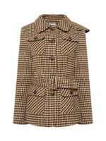 Жакет- пальто из шерсти, Бежевый