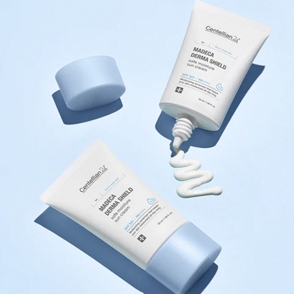 Крем солнцезащитный Centellian24 Madeca derma shield safe moisture sun cream, 50 мл