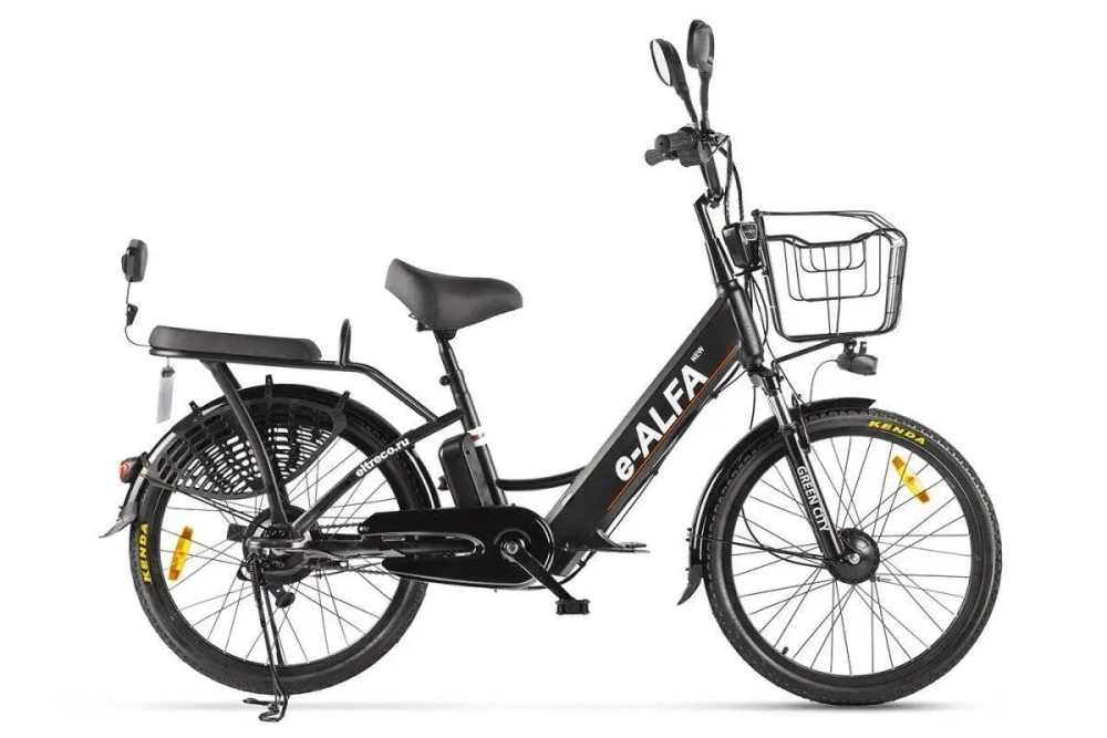 Электровелосипед Green City e-ALFA new с корзиной