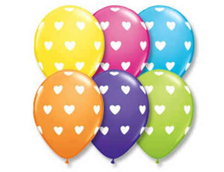 Воздушный шар рисунок Сердце ассорти