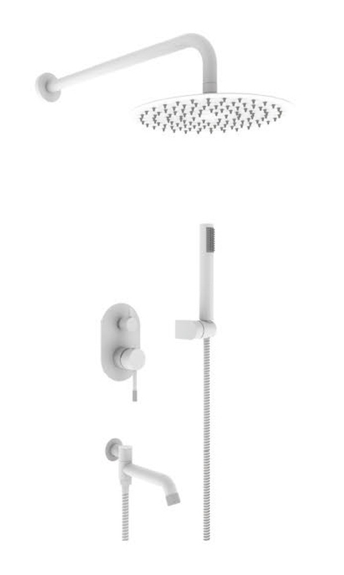 403564-F Встроенный смес для душа с 3-функ. (БЕЛЫЙ) ViEiR  (6/1шт)