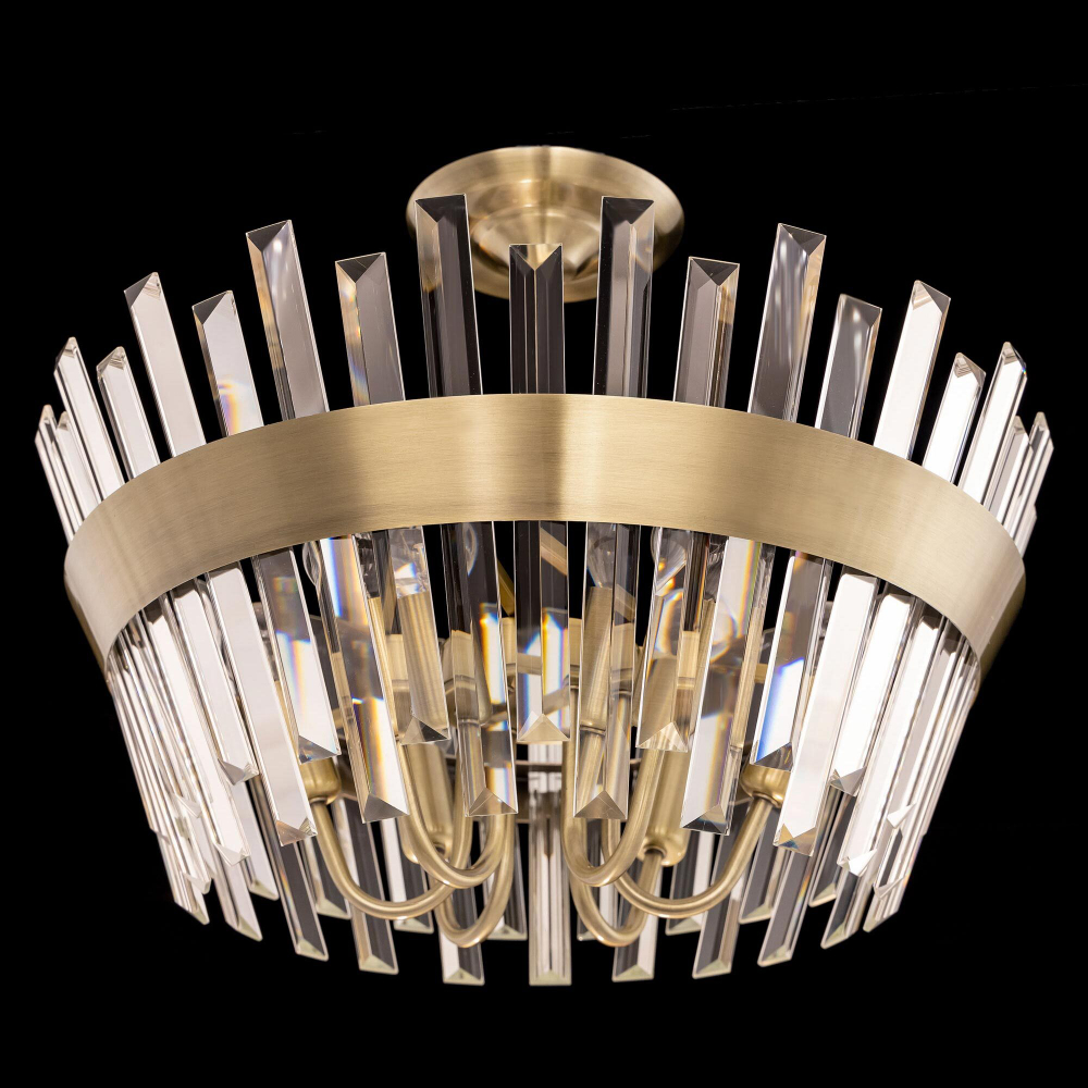 Citilux Вестерос CL307163 Люстра хрустальная потолочная Бронза