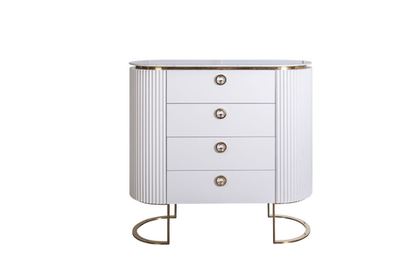 Комод с мраморной столешницей 110x47x117см Garda Decor Luciano белый