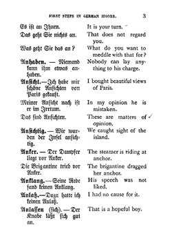 First steps in German idioms, containing an alphabetical list of idioms, explanatory notes and examination papers | A L. Becker