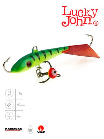 Балансир LUCKY JOHN Fin №4 (+тройник), цвет 36RT, арт. 71413-36RT
