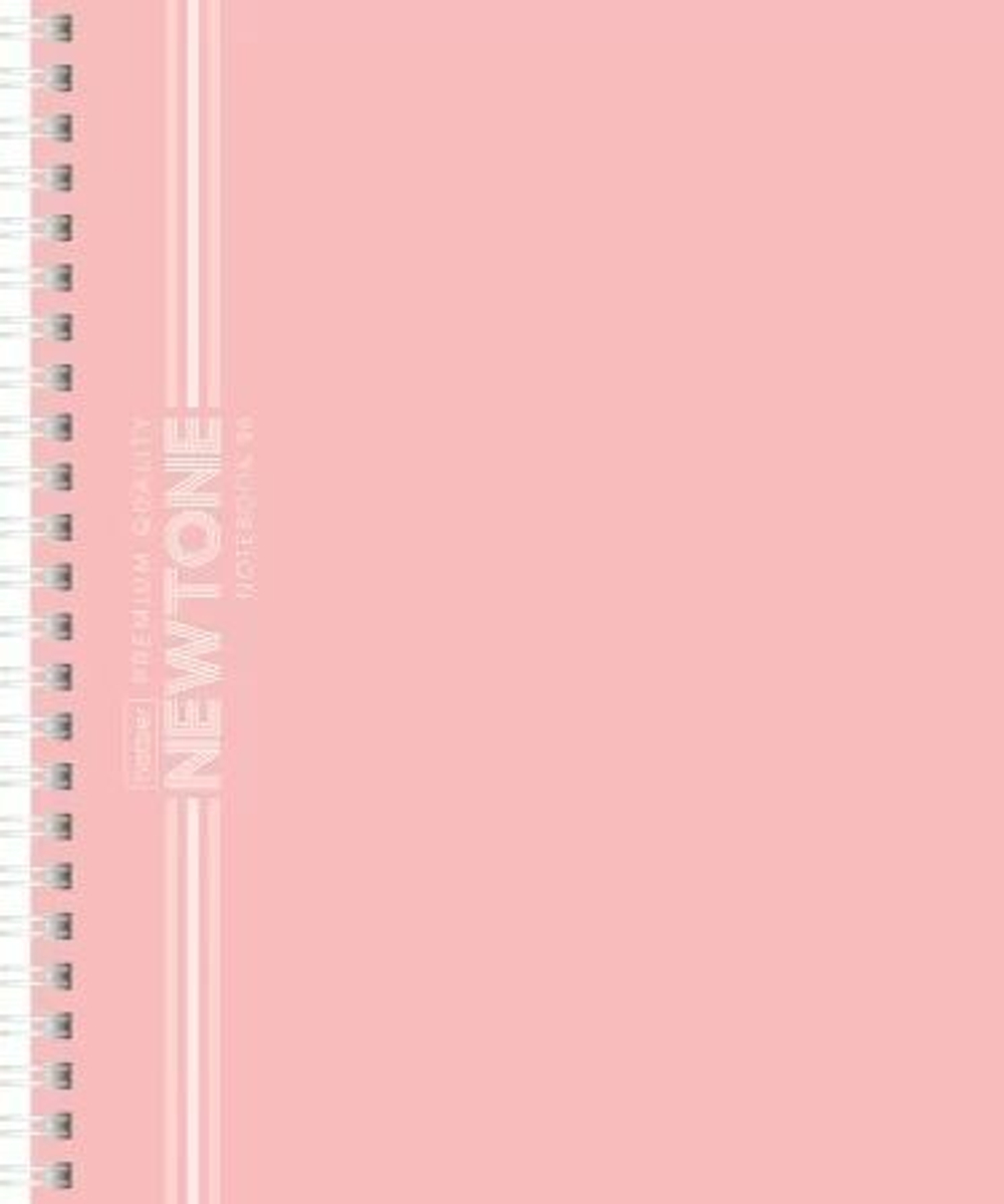 Тетрадь А5 96л кл. гребень Hatber "NEWtone PASTEL. Розовый кварц" софт-тач