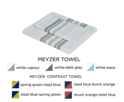 Полотенце 100х150 Hamam Meyzer Contrast с синим оливковое