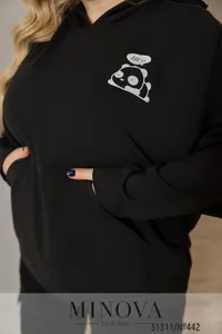 Худи 442-черный Minova