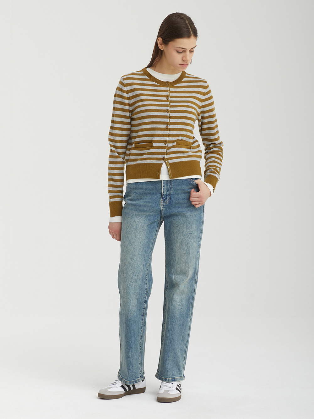 Женские Джинсы Cherry Span Slim-fit