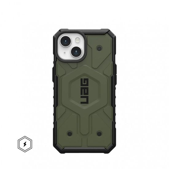 Чехол с поддержкой MAGSAFE Uag Pathfinder для iPhone 15 Plus 6.7", цвет оливковый (Olive)