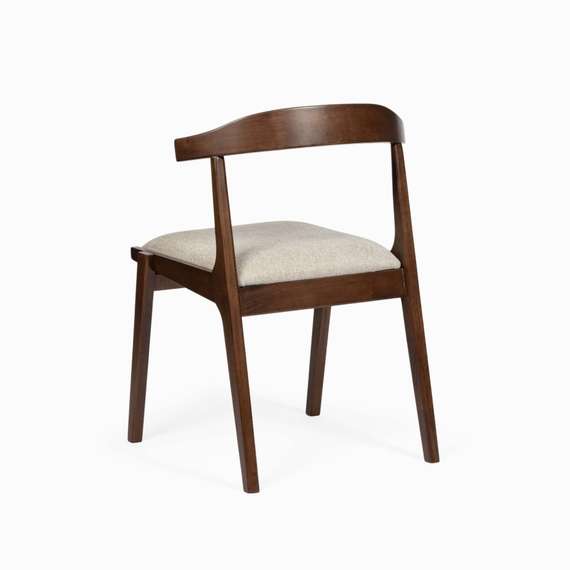 Стул Rufus, малазийский дуб с бежевой обивкой