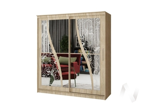Шкаф-купе 2;0 м Элегант №2 (сонома)