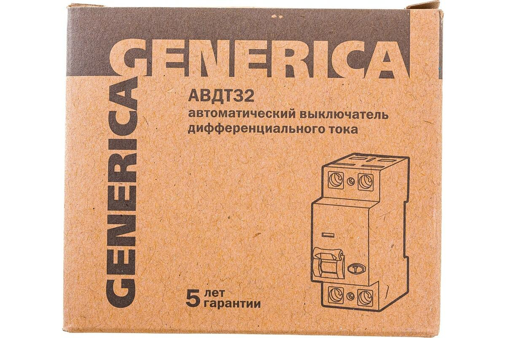 Автоматический выключатель дифференциального тока АВДТ32 C32 GENERICA