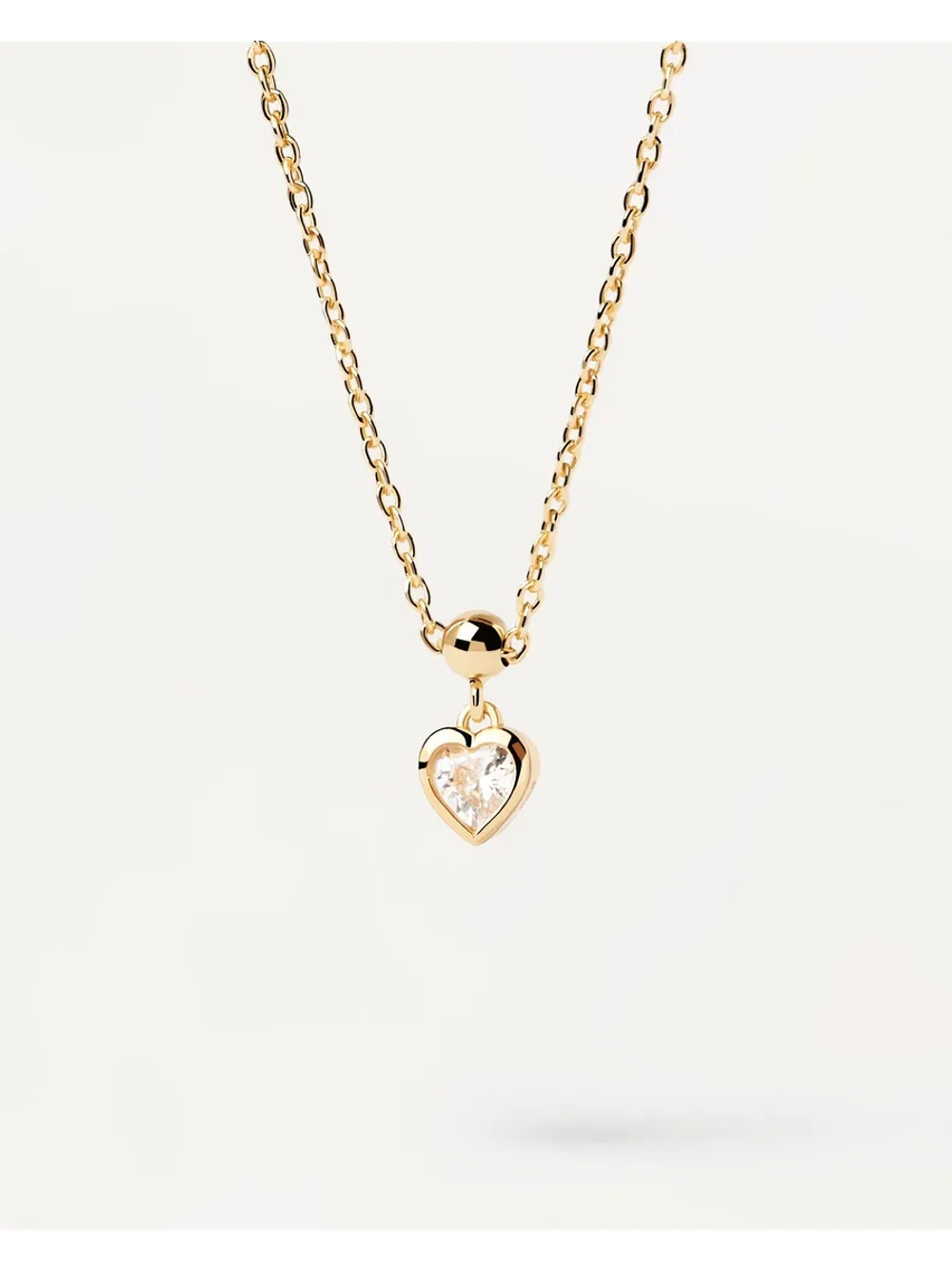 Подвеска-шарм Mini Heart серебро 925 пробы покрытое золотом