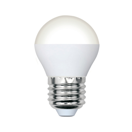 LED-G45-6W-3000K-E27-FR-DIM-SLS Лампа светодиодная. диммируемая. Форма шар. матовая. Теплый белый свет 3000K. ТМ Volpe