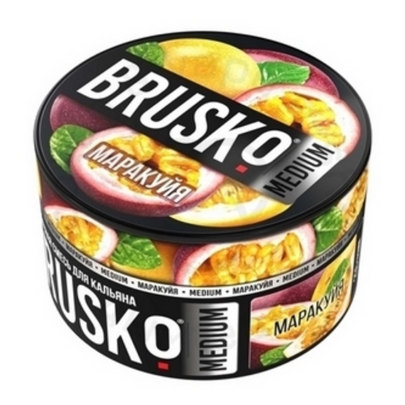 Бестабачная смесь для кальяна BRUSKO, 250 г, Маракуйя, Medium (М)