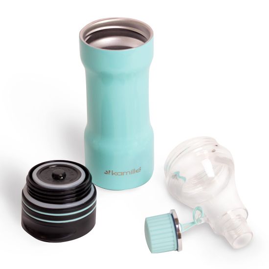 Термокружка 320 мл. из нержавеющей стали Kamille KM-2061 (2 в 1) со сменным горлышком