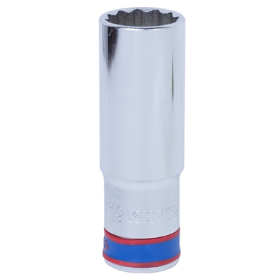 KING TONY (423019M) Головка торцевая глубокая двенадцатигранная 1/2", 19 мм