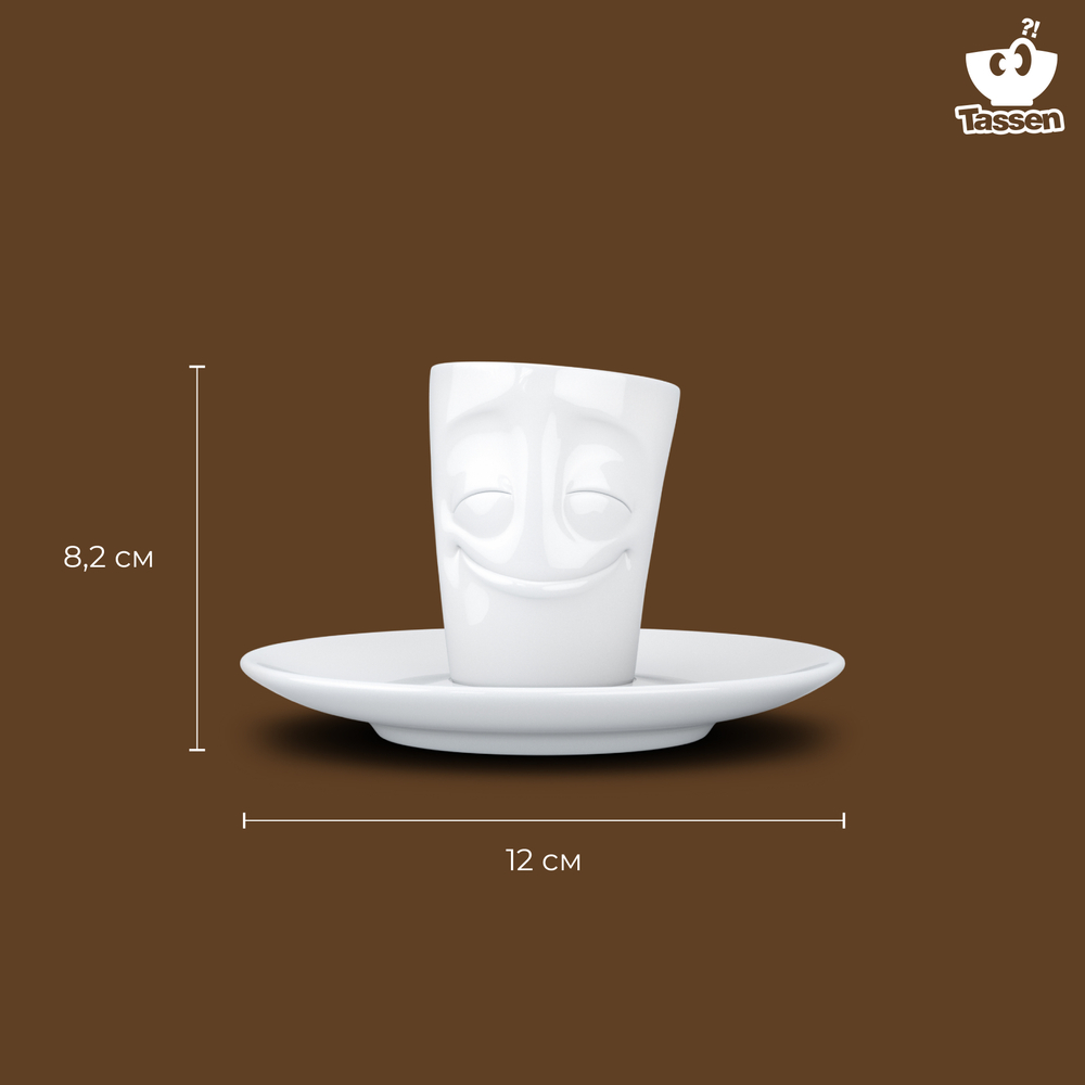 Кофейная пара cheery, 80 мл, белая