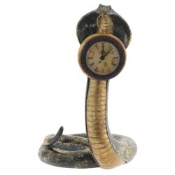 GAEM Фигурка декоративная с часами "Змея" (1хAA н/п), L23 W28 H36,5 см