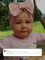 Чалма осенняя детская с бантиком