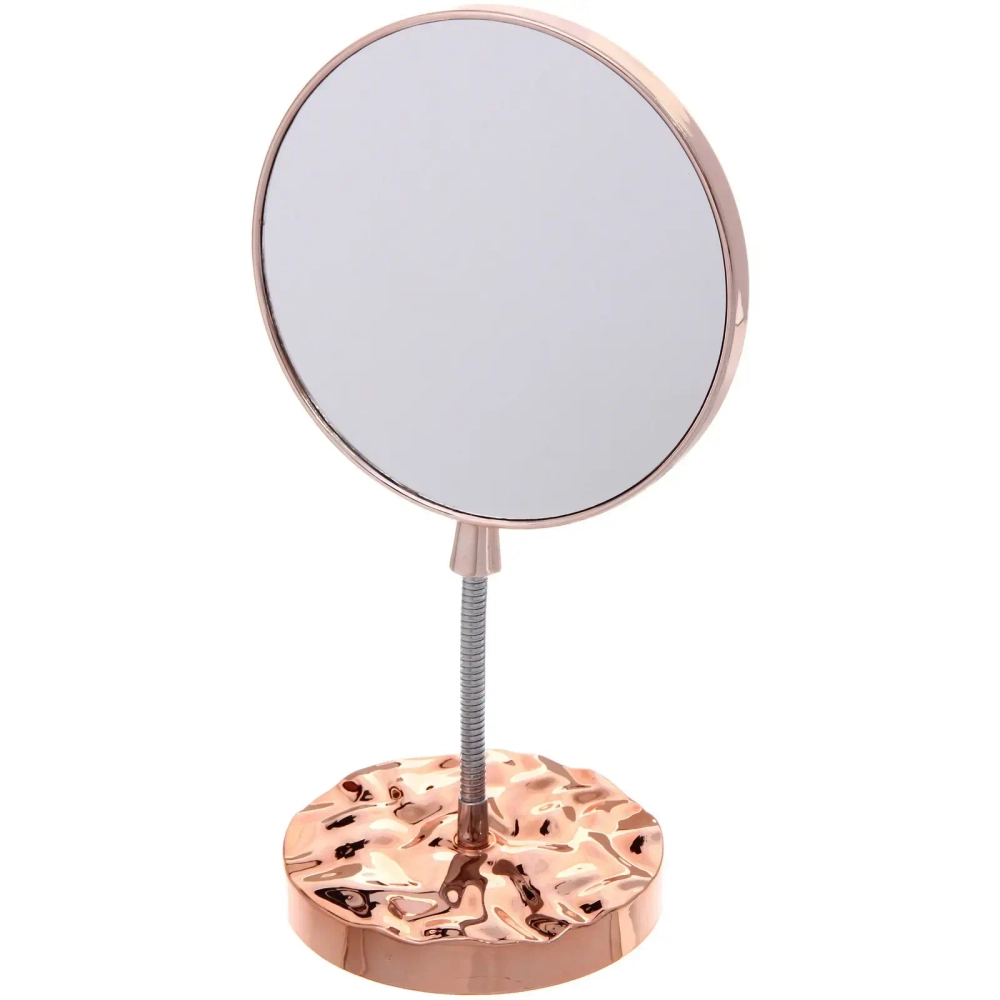 Зеркало настольное «ЭЛАНТРА», круг, цвет золото, 28,5*15см