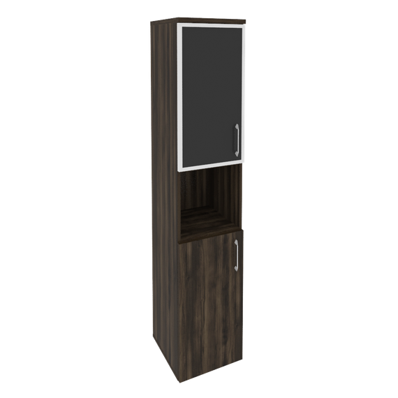 Оникс Шкаф высокий узкий левый O.SU-1.4 R (L) black  400*420*1977