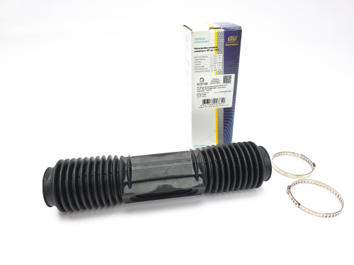 Пыльник рулевой рейки а/м ВАЗ 2110 комплект с хомутом (резина NR, ГОСТ / ОЕ: 2110-3401224 ) ПТРТИ г. Балаково