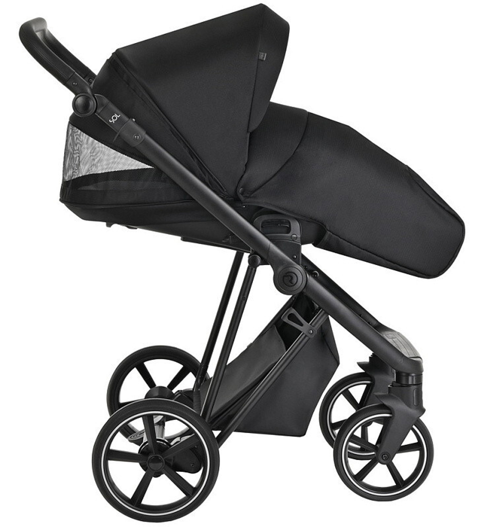 Детская коляска Roan Sol 3 в 1 с автокреслом Tutis Elo Lux Black RSL/1017 Raven