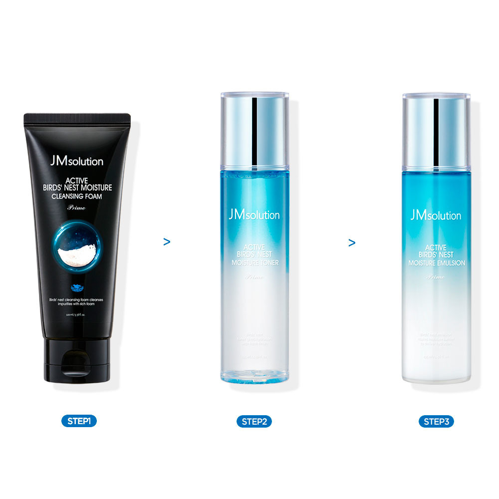 JM Solution Active Bird Nest Moisture Skin Care Set-Prime набор для увлажнения и омоложения кожи с экстрактом ласточкиного гнезда