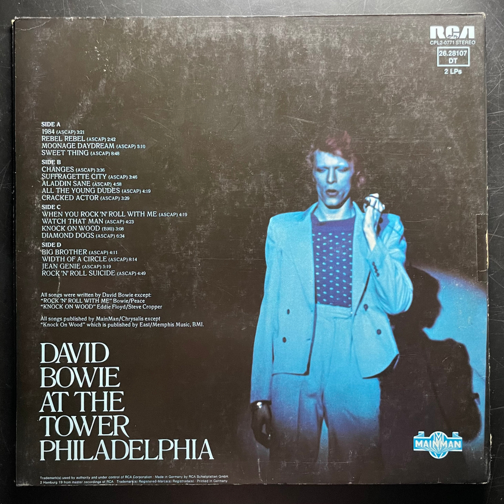 David Bowie ‎– David Live 2LP (Германия 1974г.)