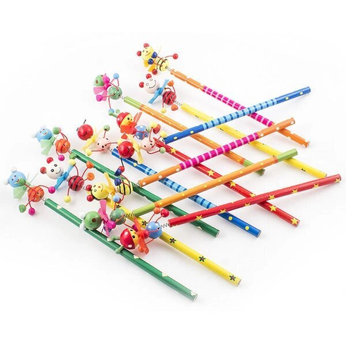 Карандаш с фигурками на пружинке №7, в ассортименте