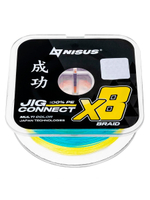 Шнур плетеный для рыбалки NISUS JIG CONNECT X4 PE Light Green 150m #0.4, 0.10mm 3.6кг/7.9LB (T-N-JC-X4-0.10-150-LG)
