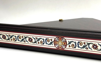 Полка угловая холст/прямая печать со стразами