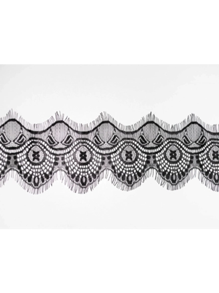 Кружево Французское, ш. 11,5 см, чёрный