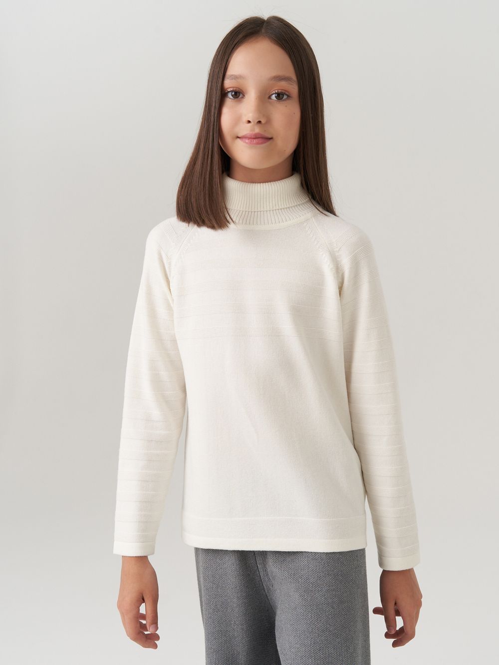 AT743 Джемпер для девочек молоко